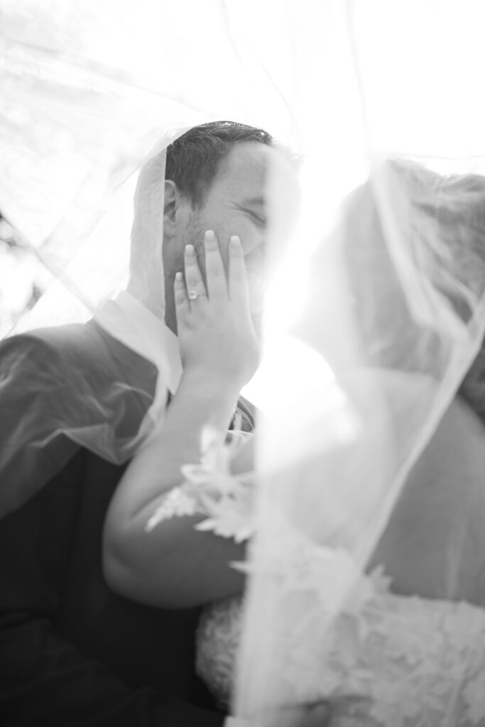 Bespoke black & white wedding photography shot by Kevin Mark Pass Photography